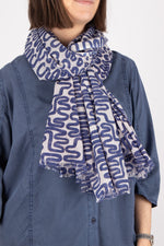 Otracosa Blue Paint Stroke Scarf