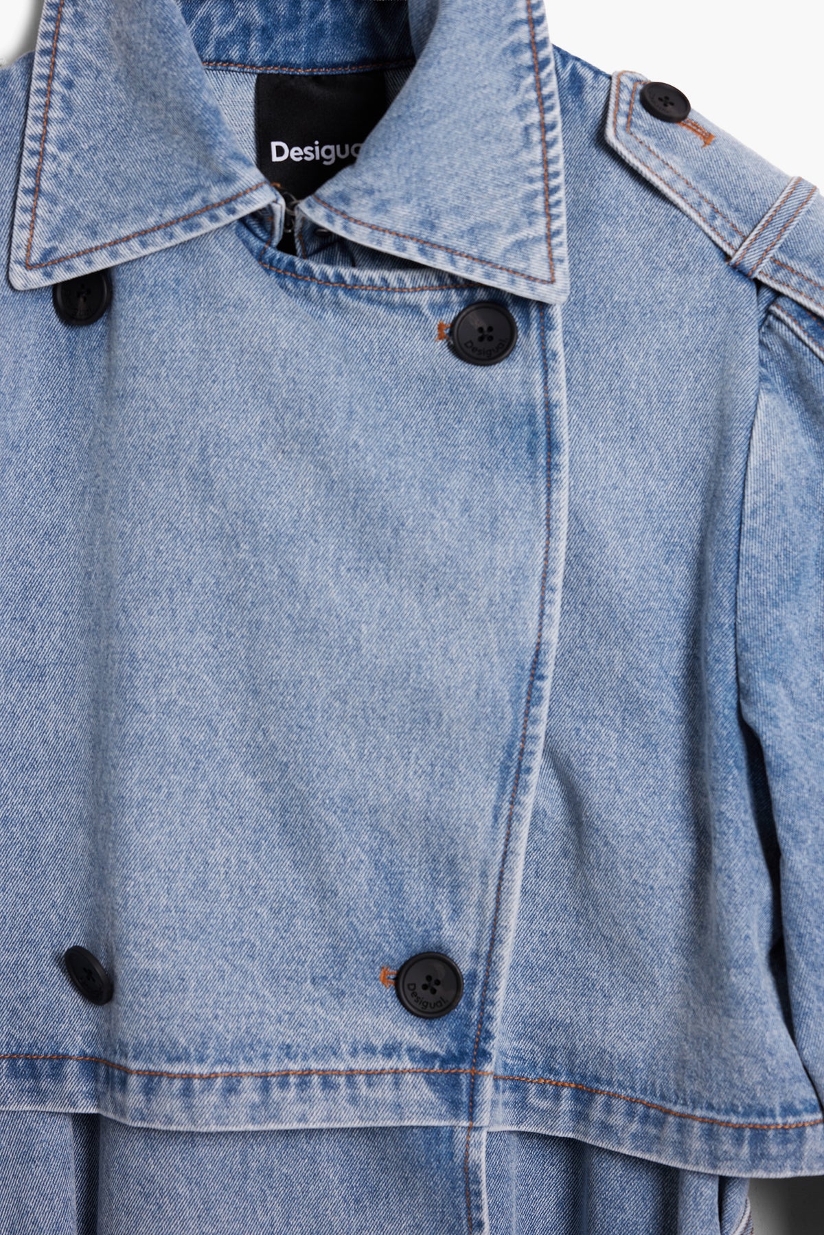 Desigual Vio Denim Trench Coat