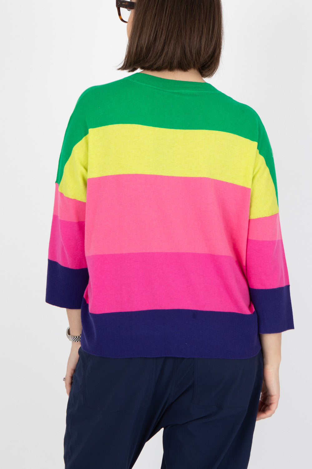 Estheme Stripe Crew Pullover