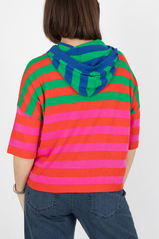 Estheme Striped Hoodie