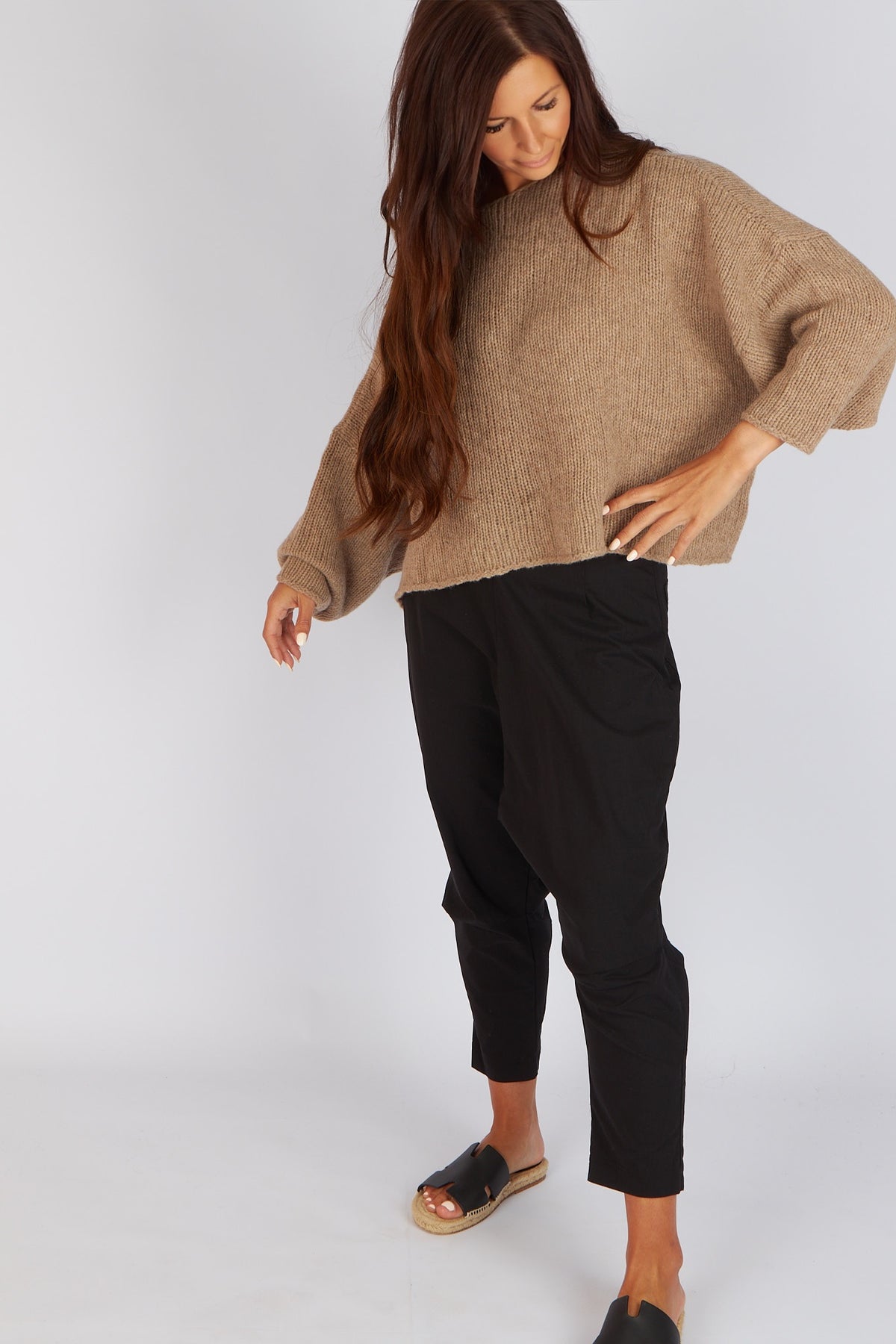 Sort Aarhus Soline Knitted Top