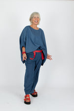 Estudio Viva Rosa Denim Top