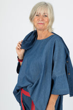 Estudio Viva Rosa Denim Top