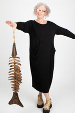 By Basics Dress With Drape Pockets