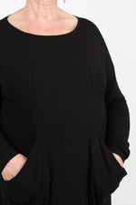 By Basics Dress With Drape Pockets