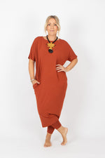 By Basics Dress With Boat Neck