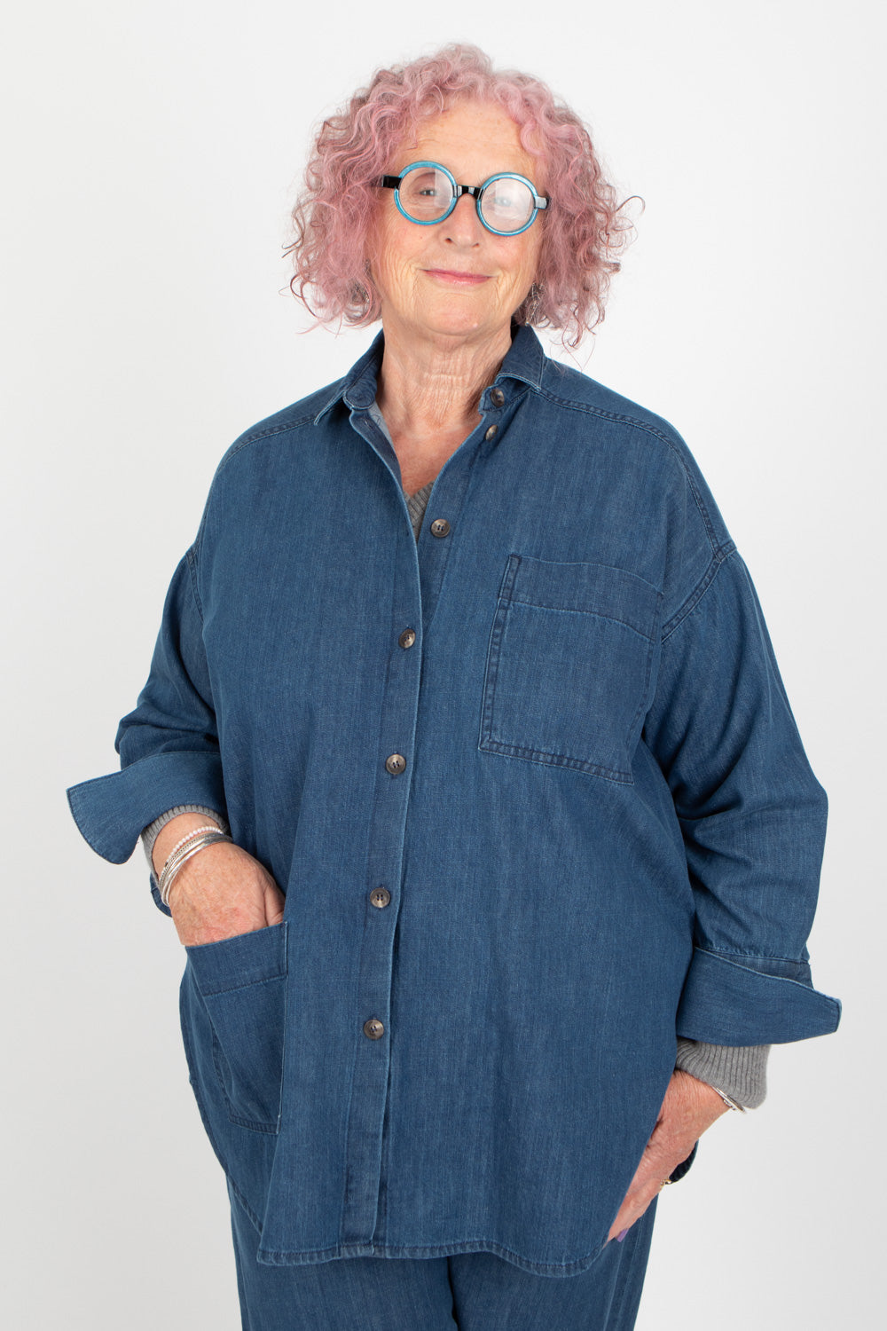 Estudio Viva Celeste Denim Shirt