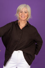 Estudio Viva The Bowie Carla Linen Shirt