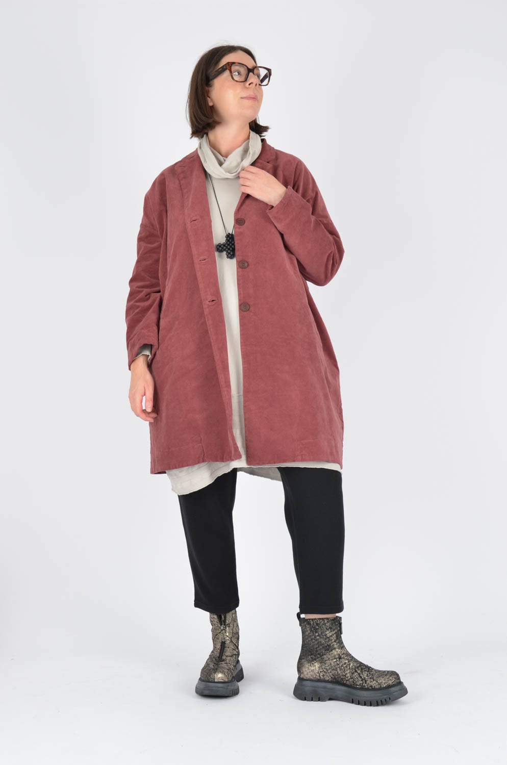 AMICI by Baci Vintage Look Overcoat