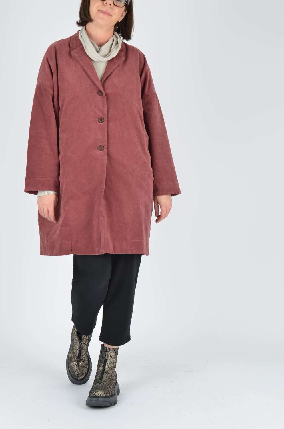 AMICI by Baci Vintage Look Overcoat