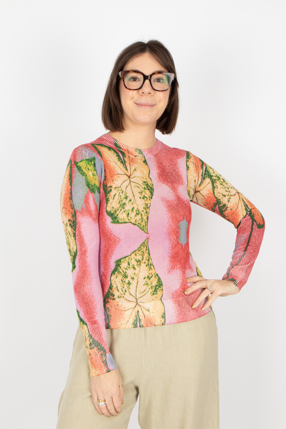 Desigual Leaf Lacroix Pullover