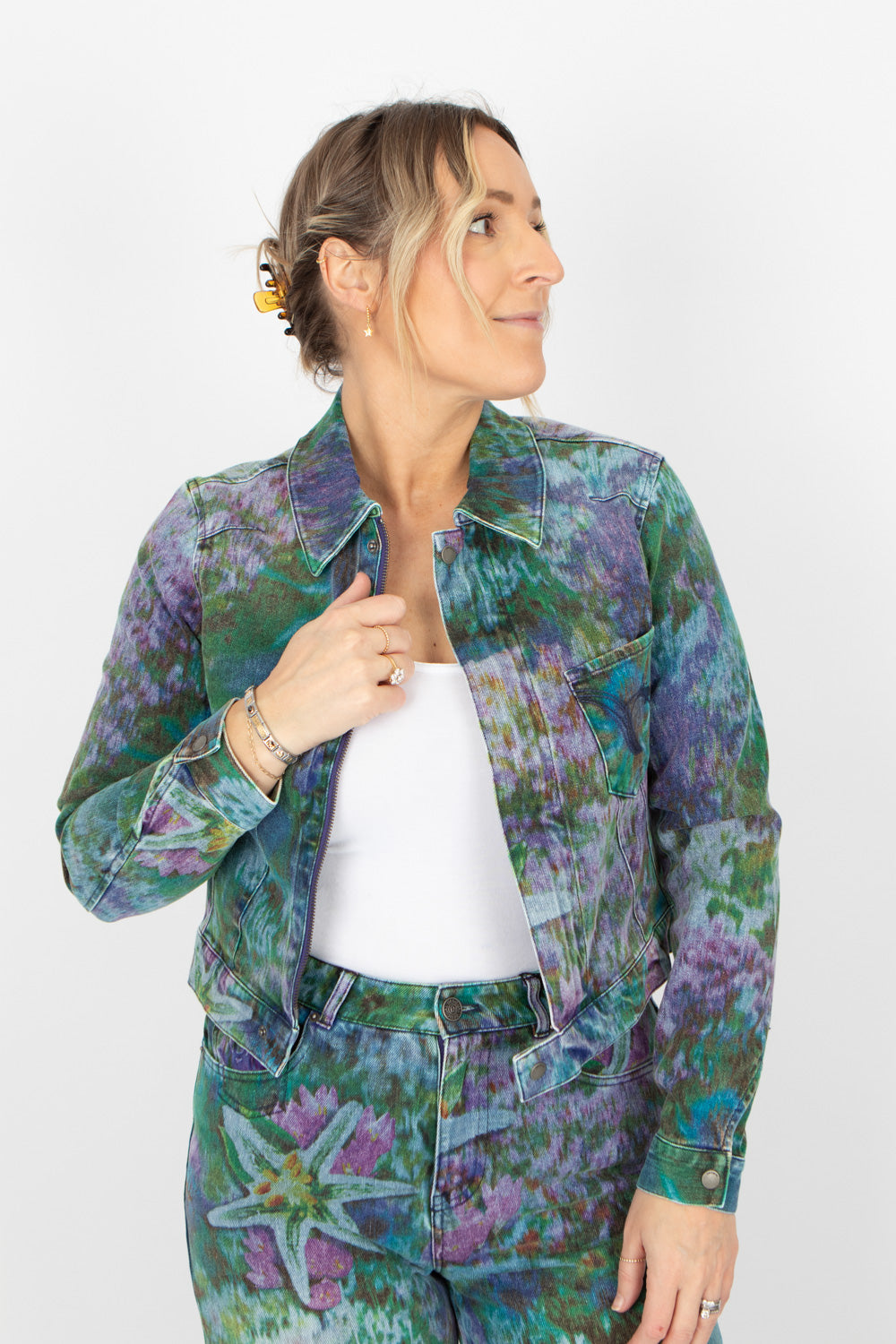 Desigual Flora Denim Jacket