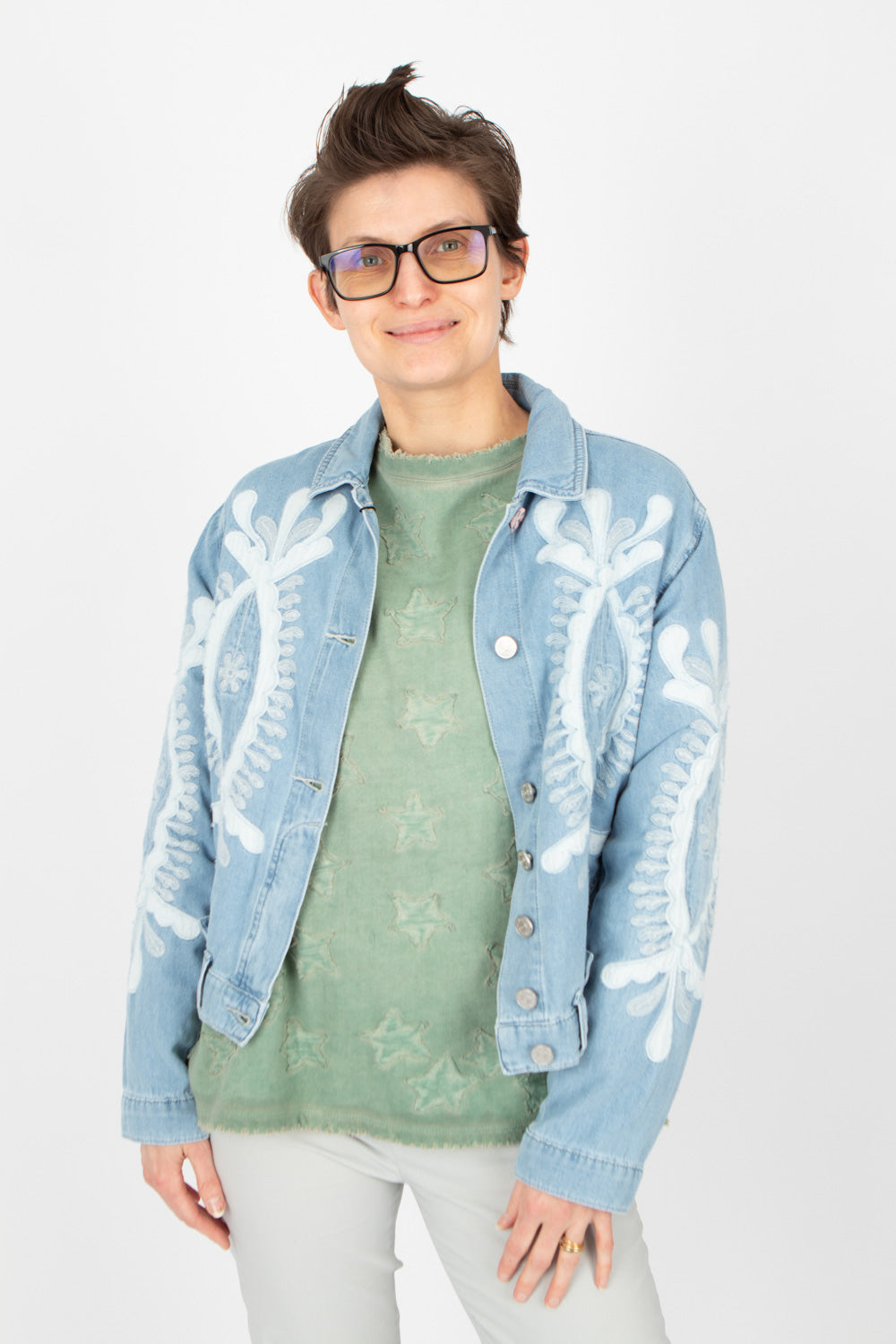 Desigual Border Denim Jacket