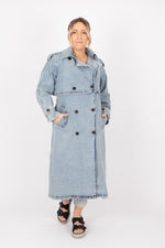 Desigual Vio Denim Trench Coat