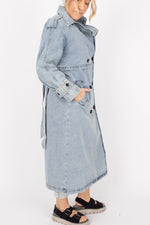 Desigual Vio Denim Trench Coat