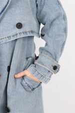 Desigual Vio Denim Trench Coat