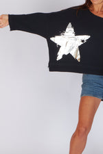 Estudio Viva Sofia Star Sweatshirt (Black)