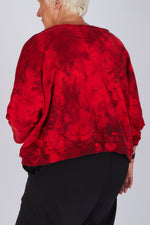 Estudio Viva Sofia Tie Dye Sweatshirt (Red Tie Dye)