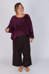 Estudio Viva Sofia Tie Dye Sweatshirt (Berry Tie Dye)