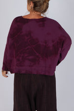 Estudio Viva Sofia Tie Dye Sweatshirt (Berry Tie Dye)