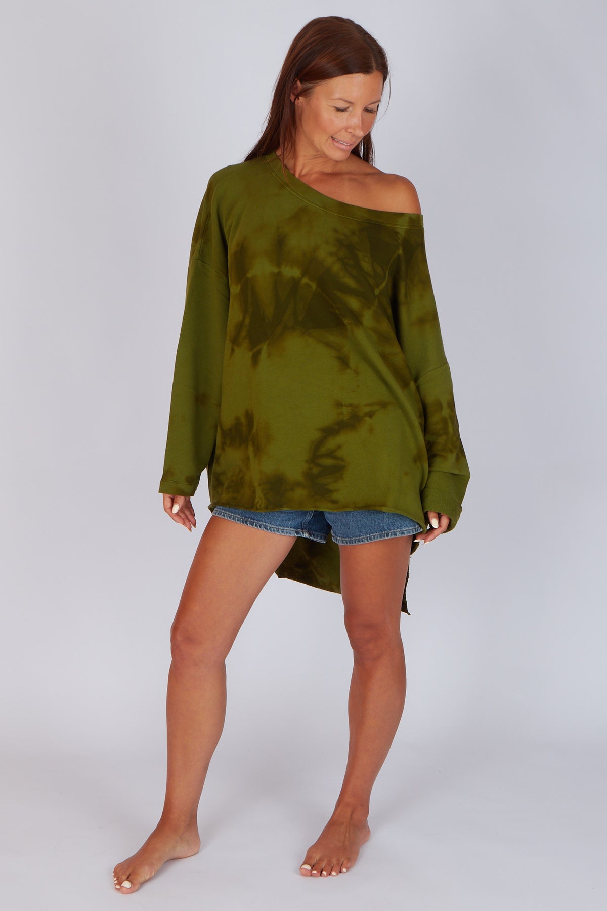 Estudio Viva Catarina Tie Dye Sweater (Khaki Tie Dye)
