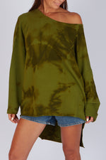 Estudio Viva Catarina Tie Dye Sweater (Khaki Tie Dye)