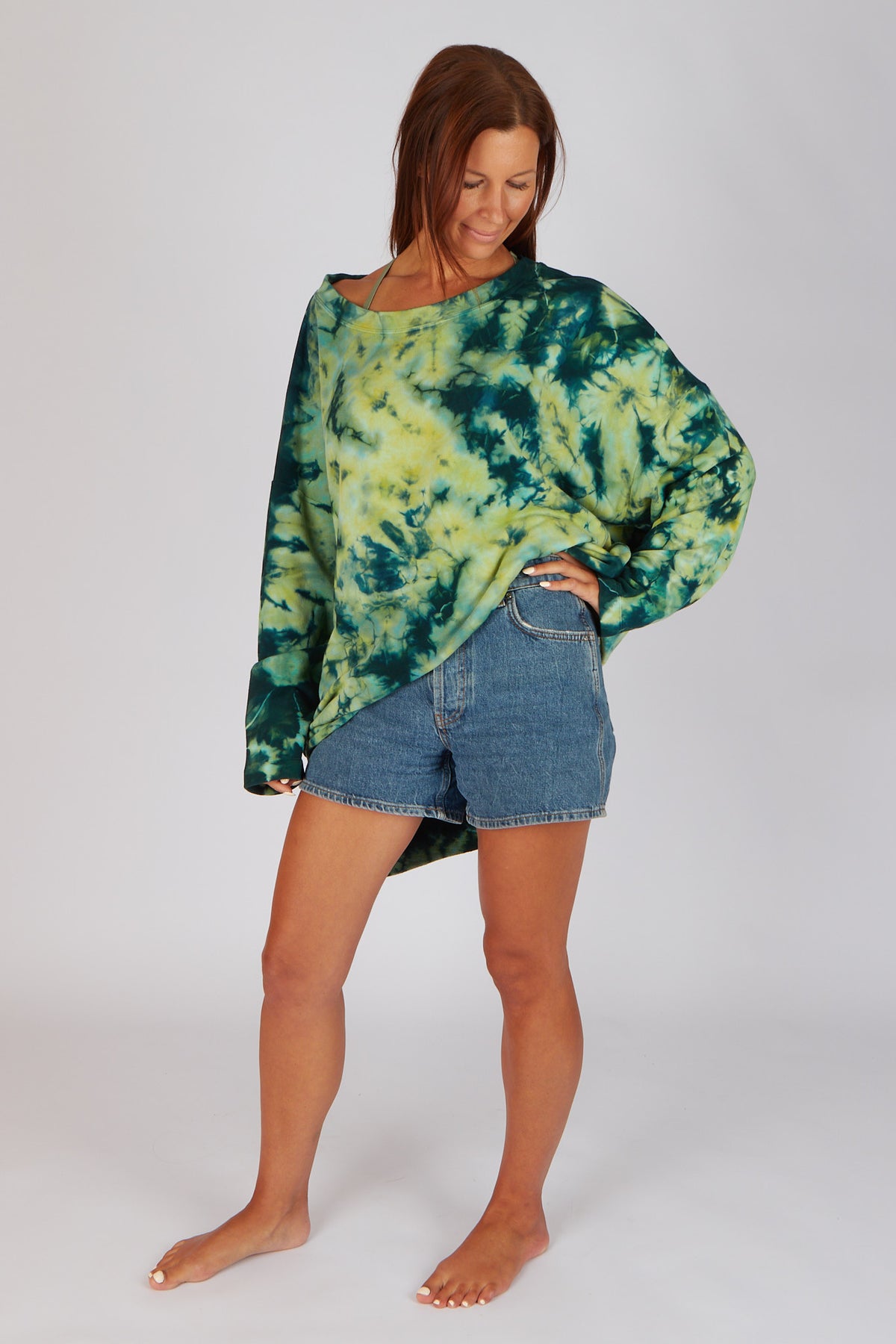 Estudio Viva Catarina Tie Dye Sweater (Green Dye)