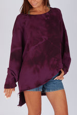 Estudio Viva Catarina Tie Dye Sweater (Berry Tie Dye)