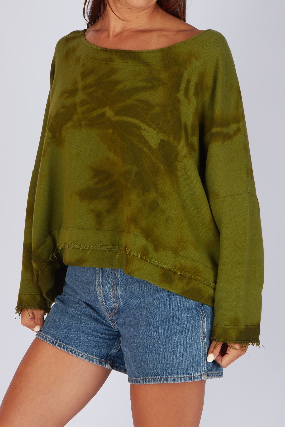 Estudio Viva Sofia Tie Dye Sweatshirt (Khaki Tie Dye)