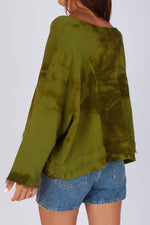 Estudio Viva Sofia Tie Dye Sweatshirt (Khaki Tie Dye)