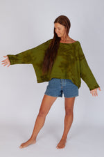 Estudio Viva Sofia Tie Dye Sweatshirt (Khaki Tie Dye)