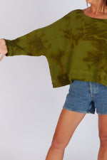Estudio Viva Sofia Tie Dye Sweatshirt (Khaki Tie Dye)