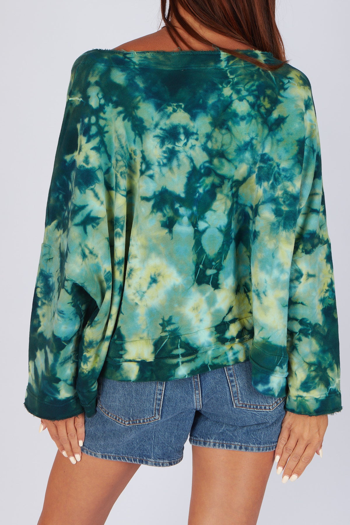 Estudio Viva Sofia Tie Dye Sweatshirt (Green Tie Dye)