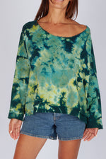 Estudio Viva Sofia Tie Dye Sweatshirt (Green Tie Dye)