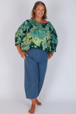 Estudio Viva Sofia Tie Dye Sweatshirt (Green Tie Dye)