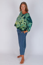 Estudio Viva Sofia Tie Dye Sweatshirt (Green Tie Dye)