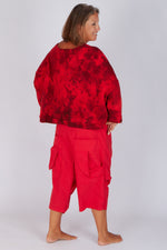 Estudio Viva Sofia Tie Dye Sweatshirt (Red Tie Dye)