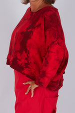 Estudio Viva Sofia Tie Dye Sweatshirt (Red Tie Dye)