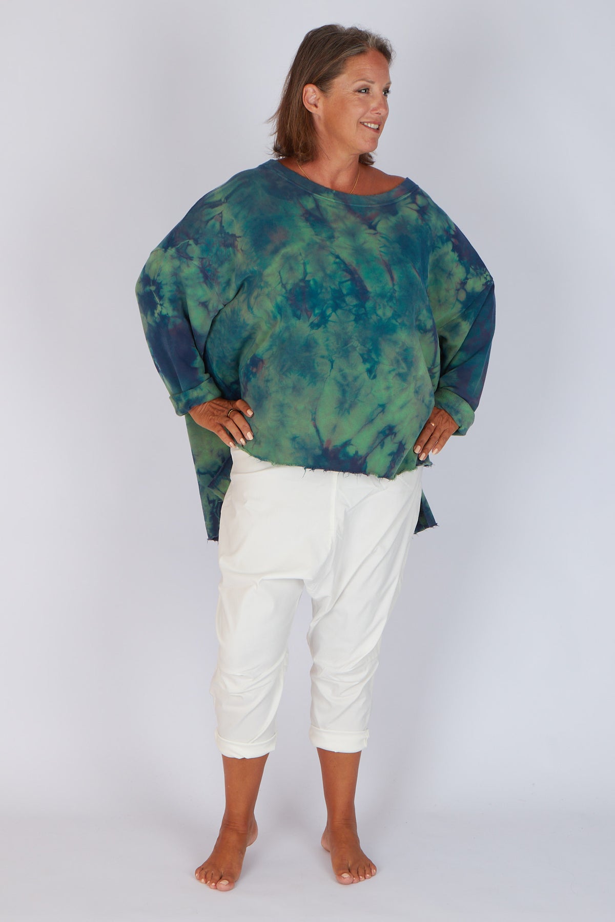 Estudio Viva Catarina Tie Dye Sweater (Jade Tie Dye)