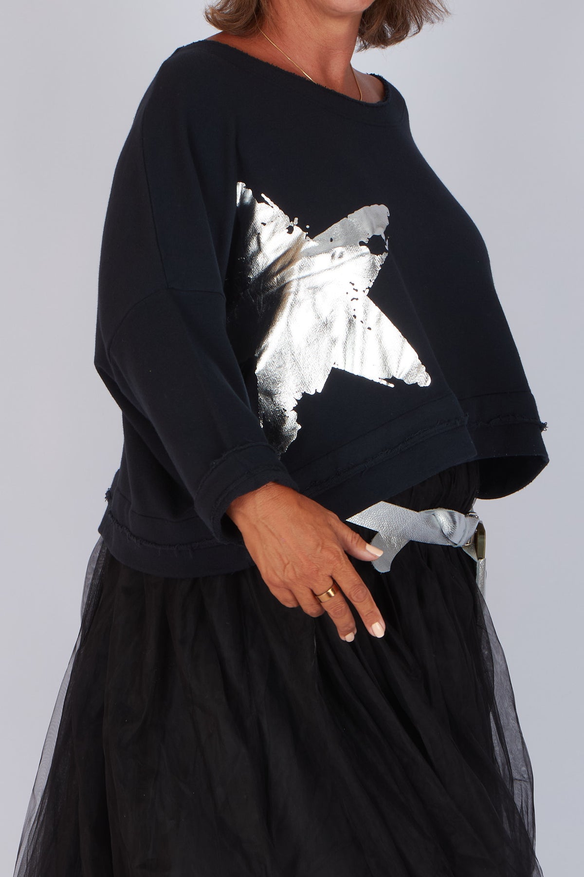 Estudio Viva Sofia Star Sweatshirt (Black)