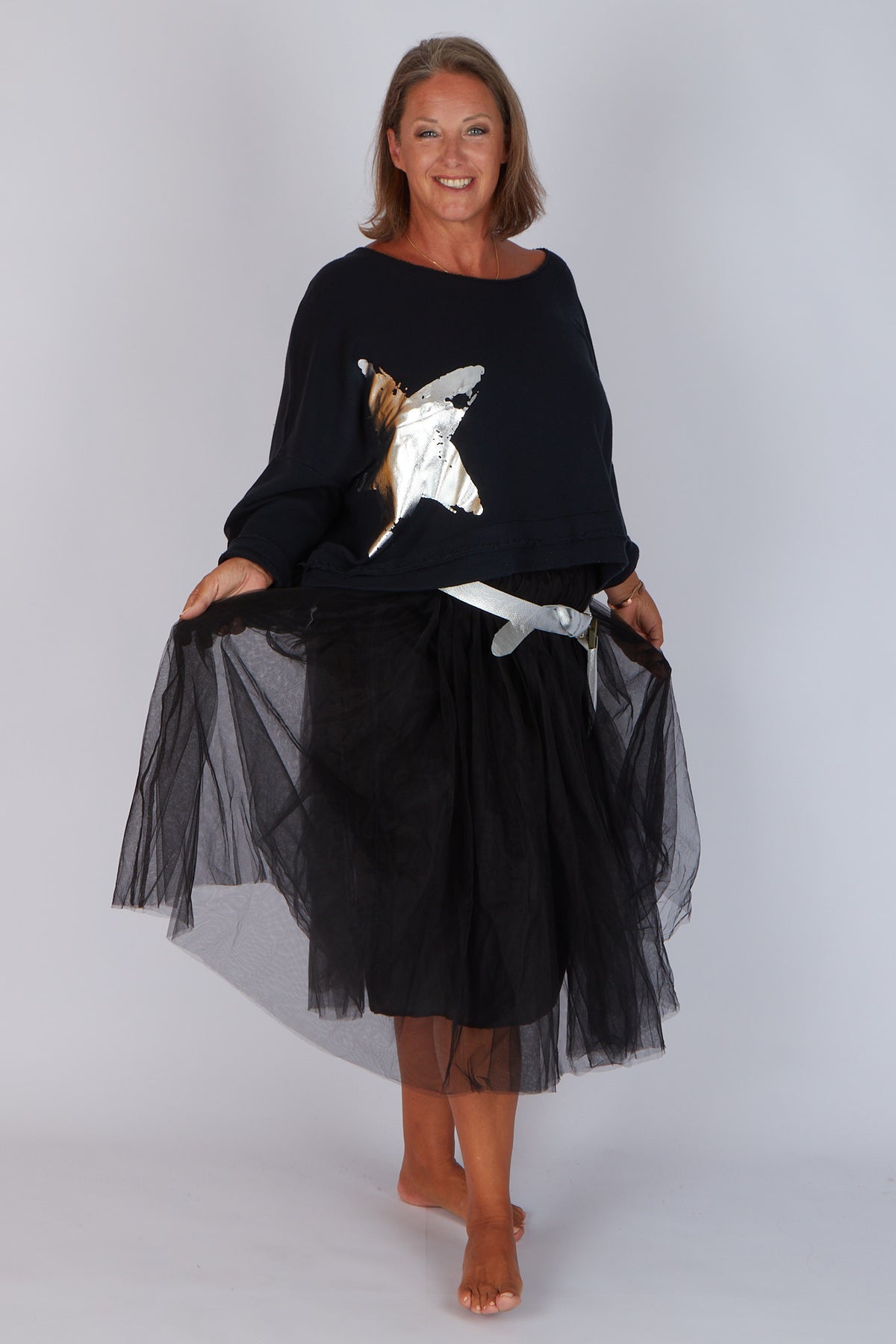 Estudio Viva Sofia Star Sweatshirt (Black)