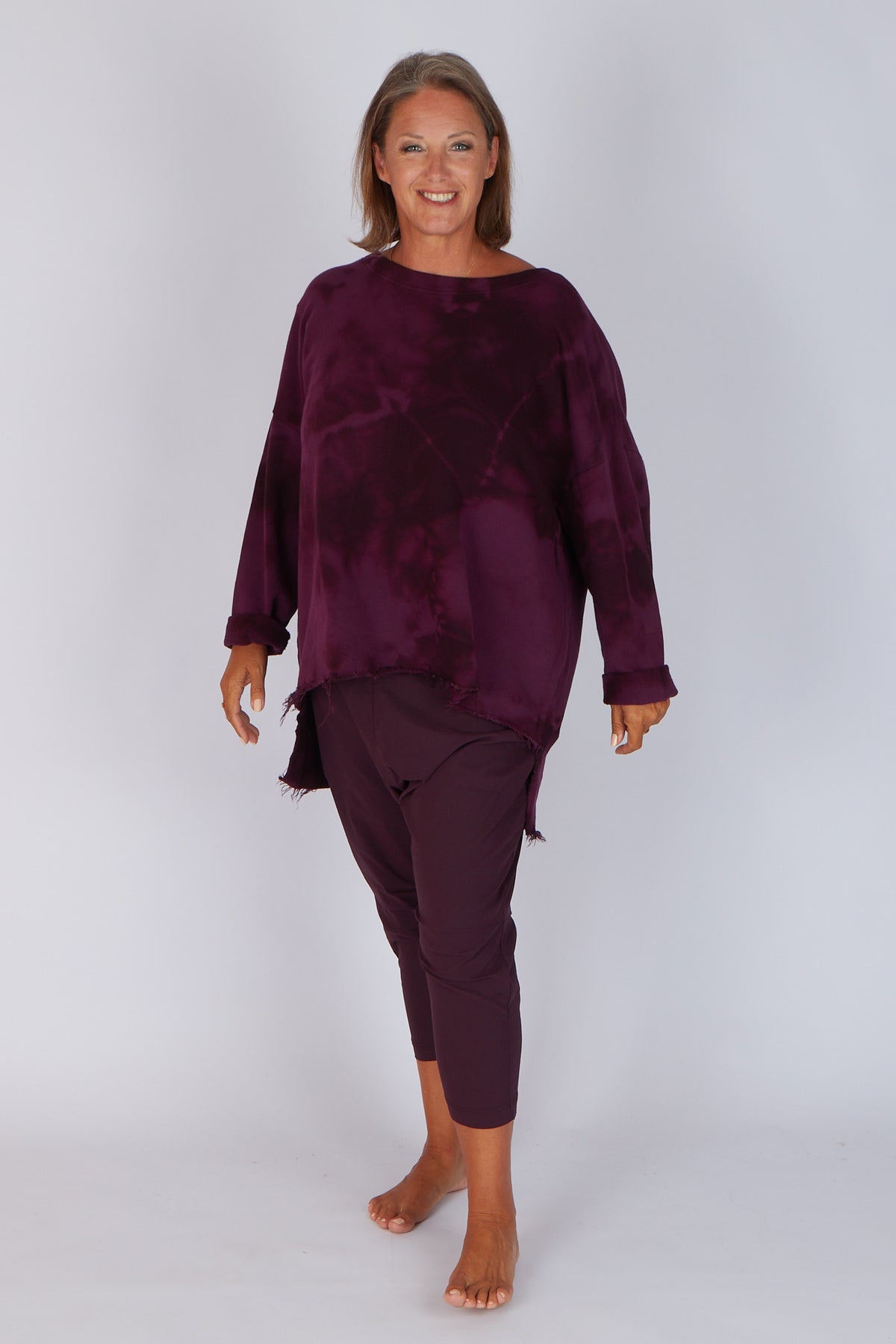 Estudio Viva Catarina Tie Dye Sweater (Berry Tie Dye)