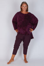 Estudio Viva Catarina Tie Dye Sweater (Berry Tie Dye)