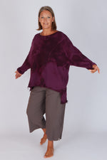 Estudio Viva Catarina Tie Dye Sweater (Berry Tie Dye)