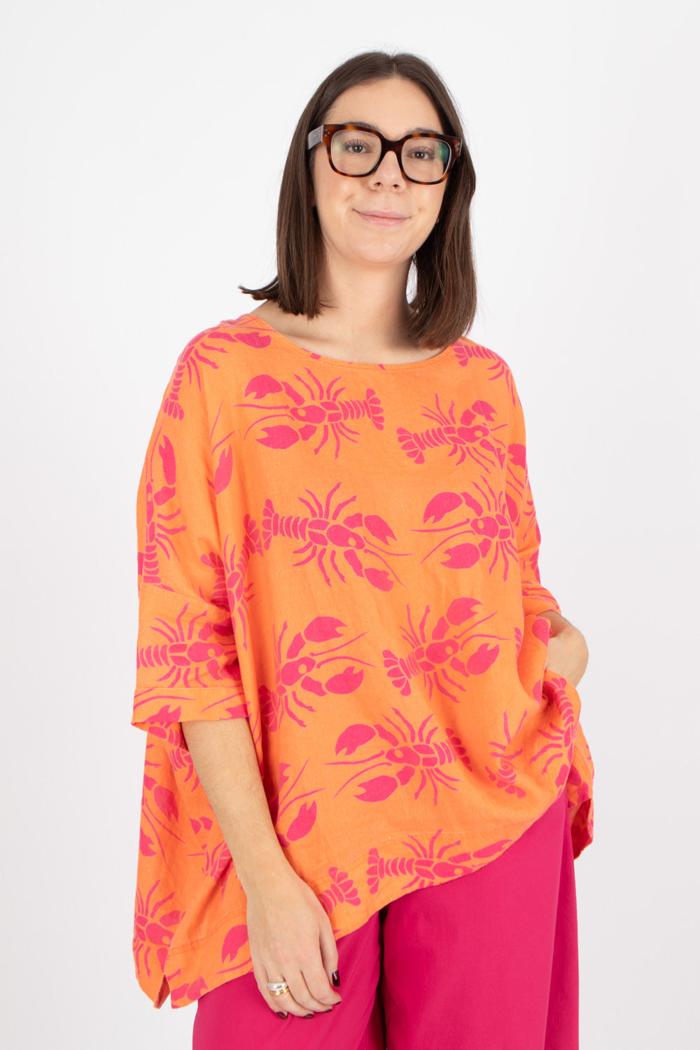 Estudio Viva Rosa Printed Top