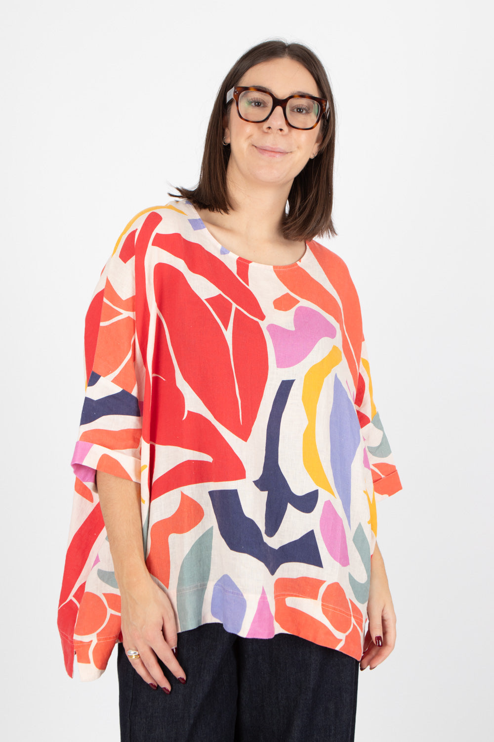 Estudio Viva Rosa Printed Top