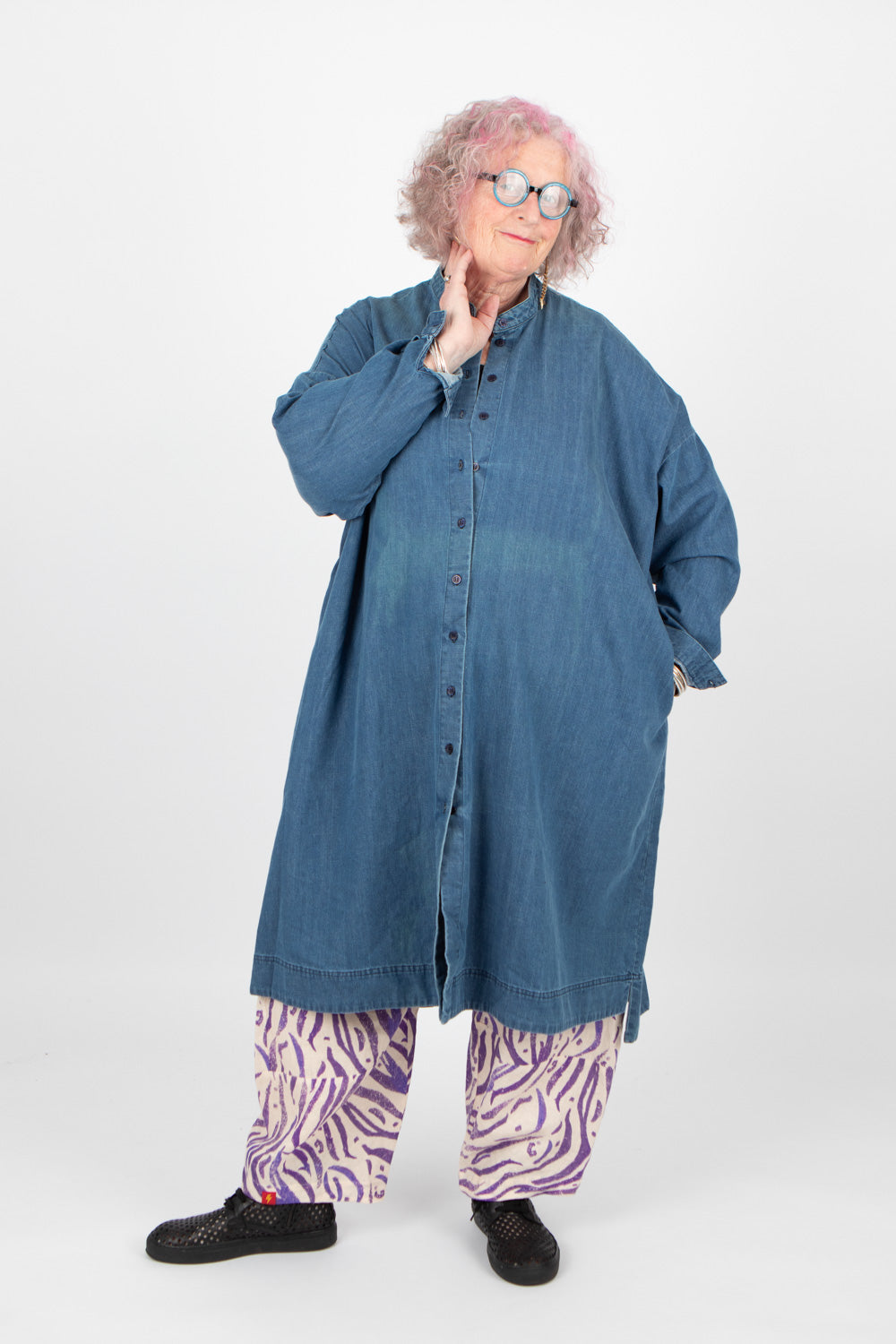 Estudio Viva Wivina Denim Shirt Dress SAMPLE
