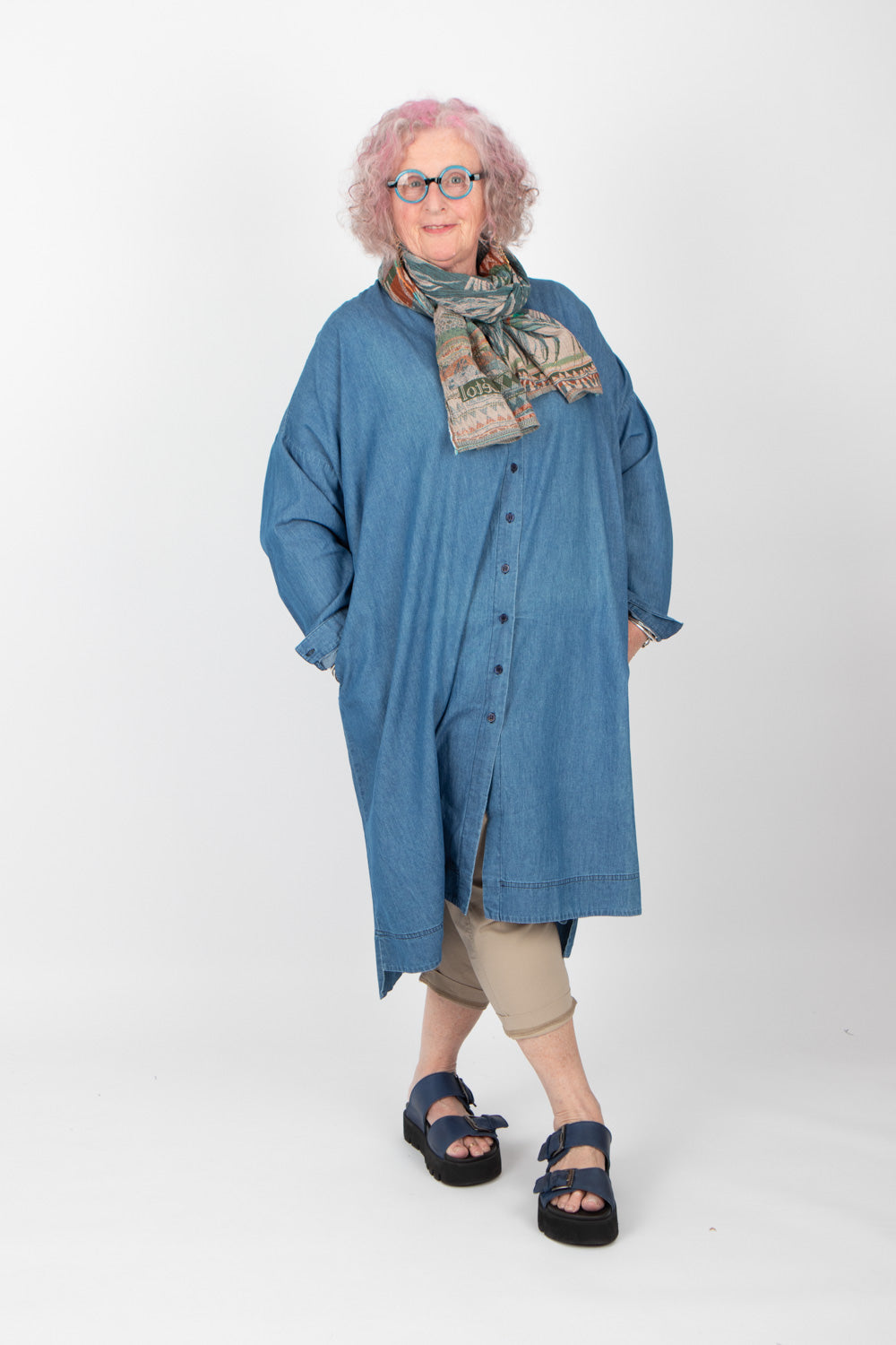Estudio Viva Wivina Denim Shirt Dress SAMPLE