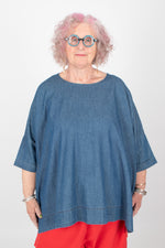 Estudio Viva Rosa Denim Top SAMPLE