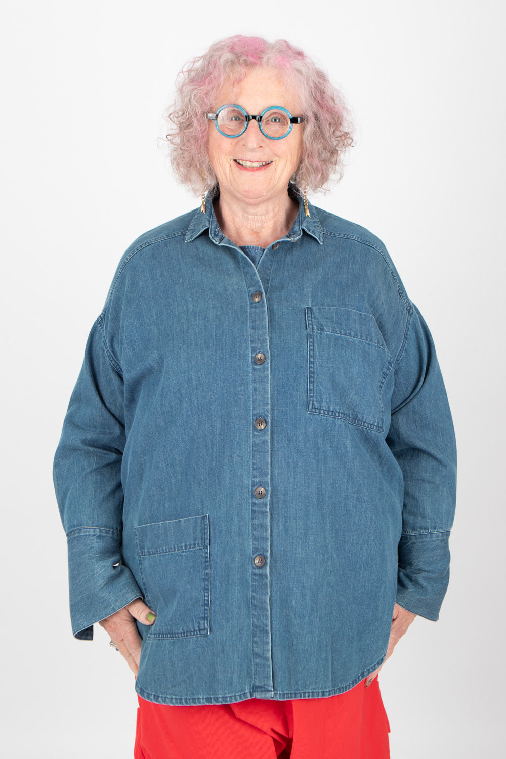 Estudio Viva Celeste Denim Shirt SAMPLE